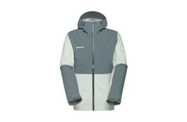 Image of Mammut Linard Guide HS Hooded Jacket - Mens, Silver Sage-Strata, S, 1010-30950-1303-113