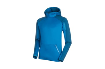 Image of Mammut Logo Midlayer Hoody - Mens, Sapphire, Large, 1014-00790-50254-115