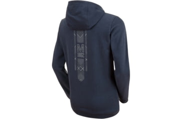 Image of Mammut Logo ML Hoody - Mens, Peacoat Melange Prt3, Large, 1014-02140-50168-115