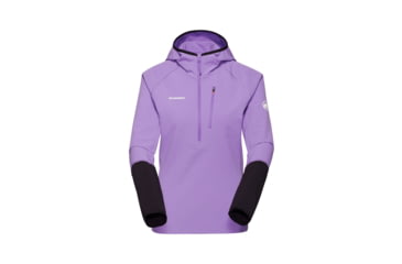 Image of Mammut Madris Light ML Half Zip Hoody - Womens, Lavandin-Black, M, 1014-06060-6441-114