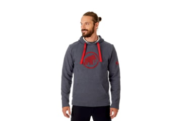 Image of Mammut Logo ML Hoody - Men's, Phantom Melange, XXL, 1014-01381-00158-117