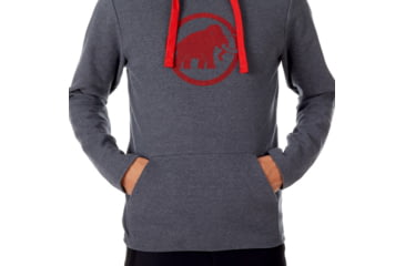 Image of Mammut Logo ML Hoody - Men's, Phantom Melange, XXL, 1014-01381-00158-117