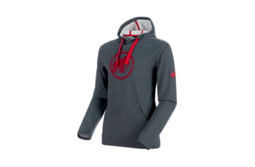 Image of Mammut Logo ML Hoody - Men's, Phantom Melange, XXL, 1014-01381-00158-117