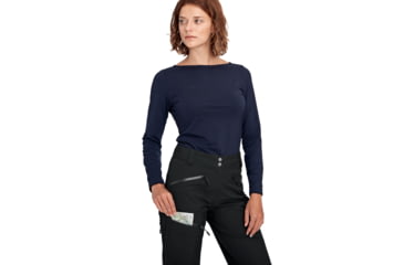 Image of Mammut Masao Hardshell Pants - Womens, Black, US 8, 1020-12380-0001-38-10