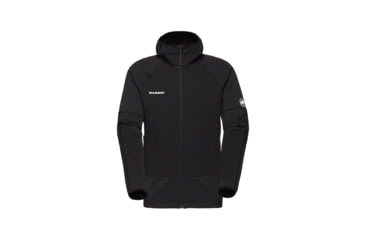 Image of Mammut Massone ML Hooded Jacket - Mens, Black, S, 1014-06190-0001-113