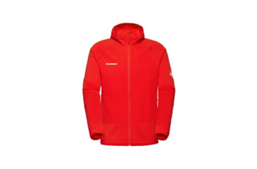 Image of Mammut Massone ML Hooded Jacket - Mens, Mammut Red, M, 1014-06190-3778-114
