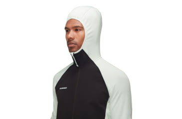 Image of Mammut Massone ML Hooded Jacket - Mens, Silver Sage-Black, XXL, 1014-06190-1300-117