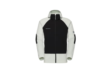 Image of Mammut Massone ML Hooded Jacket - Mens, Silver Sage-Black, XXL, 1014-06190-1300-117