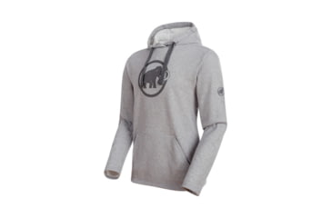 Image of Mammut Mens Mammut Logo ML Hoody, Granit Melange-Titanium, L, 1014-01381-00095-115