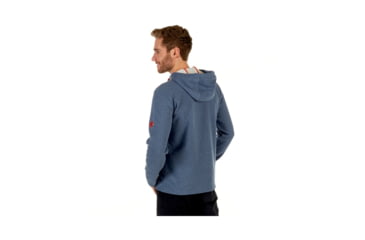 Image of Mammut Mens Mammut Logo ML Hoody, Marine Melange-Dark Orange, XL, 1014-01381-50028-116