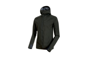 Image of Mammut Mens Ultimate V Light SO Hooded Jacket, Graphite, 2XL, 1011-00120-0121-117