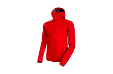 Image of Mammut Mens Ultimate V Light SO Hooded Jacket, Magma, Extra Large, 1011-00120-3465-116