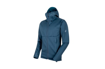 Image of Mammut Mens Ultimate V SO Hooded Jacket, Jay-Jay Melange, Medium, 1011-00060-50022-114