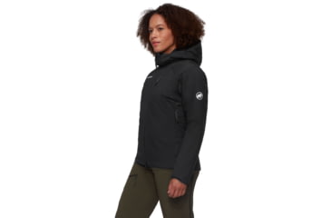 Image of Mammut Rime IN Flex Hooded Jacket - Womens, Black, L, 1013-02141-0001-115