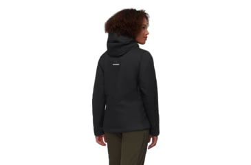 Image of Mammut Rime IN Flex Hooded Jacket - Womens, Black, L, 1013-02141-0001-115