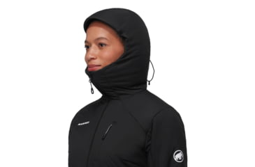 Image of Mammut Rime IN Flex Hooded Jacket - Womens, Black, L, 1013-02141-0001-115
