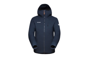 Image of Mammut Rime IN Flex Hooded Jacket - Womens, Marine/Black, Extra Large, 1013-02140-5975-116