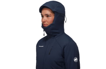 Image of Mammut Rime IN Flex Hooded Jacket - Womens, Marine, XL, 1013-02141-5118-116