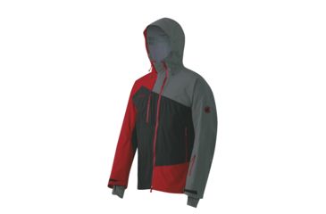 Image of Mammut Rotondo Jacket - Men's-Black / Inferno-Large