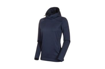 Image of Mammut Runbold Midlayer Hoody - Womens, Peacoat, Small, 1014-00460-50125-113
