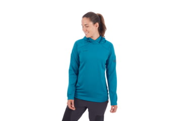 Image of Mammut Runbold Midlayer Hoody - Womens, Sapphire, Small, 1014-00460-50226-113