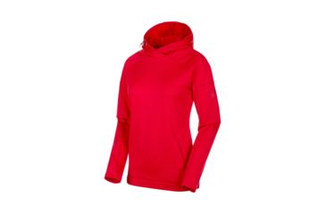 Image of Mammut Runbold ML Hoody - Womens, Ruby, Medium, 1014-00460-3149-114