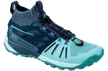 Image of Mammut Saentis Knit Low Shoes - Womens, Waters/Peacoat, 6.5, 3030-03400-50148-1050