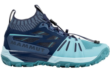 Image of Mammut Saentis Knit Low Shoes - Womens, Waters/Peacoat, 6.5, 3030-03400-50148-1050