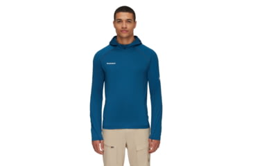 Image of Mammut Selun FL Sun Hoodies - Mens, Deep Ice, Large, 1016-01420-50550-115