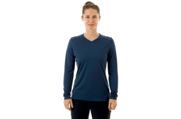 Image of Mammut Sertig Long Sleeve - Womens, Peacoat, Small, 1016-00040-50125-113