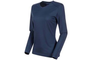 Image of Mammut Sertig Long Sleeve - Womens, Peacoat, Small, 1016-00040-50125-113