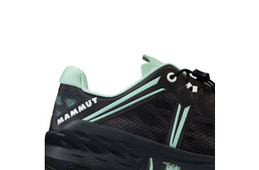 Image of Mammut Sertig TR Low Running Shoes - Mens, Black-Neo Mint, US 7.5, 3030-04940-00733-1065