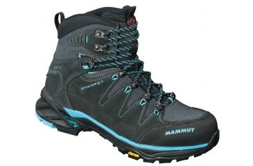 Image of Mammut T Advanced GTX Hiking Boot - Womens-Graphite/Carribean-Medium-8 US mam0683-Graphite/Carribean-Medium-8 US