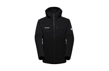 Image of Mammut Ultimate Comfort SO Hooded Jacket - Mens, Black, Medium, 1011-01910-0001-114
