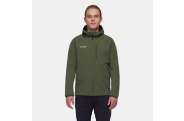Image of Mammut Ultimate Comfort SO Hooded Jacket - Mens, Dark Marsh, Extra Large, 1011-01910-40284-116