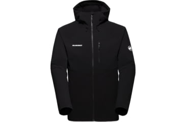 Image of Mammut Ultimate Comfort SO Hooded Jacket - Mens, Black, Medium, 1011-02640-0001-114