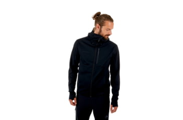 Image of Mammut Ultimate V Hooded Softshell Jacket - Mens, Black-Black, M, 1011-00061-0052-114