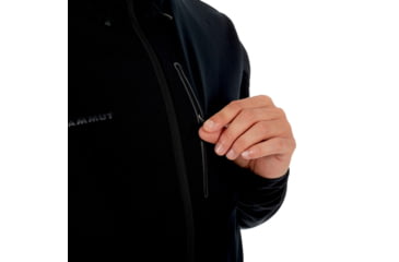 Image of Mammut Ultimate V Hooded Softshell Jacket - Mens, Black-Black, M, 1011-00061-0052-114