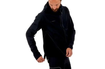 Image of Mammut Ultimate V Hooded Softshell Jacket - Mens, Black-Black, M, 1011-00061-0052-114