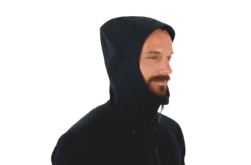 Image of Mammut Ultimate V SO Hooded Jacket - Mens, Black/Black, Extra Large, 1011-00061-0052-116