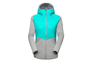 Image of Mammut Ultimate VI SO Hooded Jacket - Women's, Ceramic/Granit Melange, Large, 1011-01240-50410-115