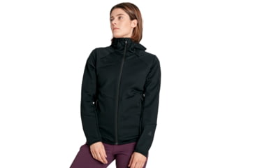 Image of Mammut Ultimate VI SO Hooded Jacket - Womens, Black, Extra Small, 1011-01240-0001-112