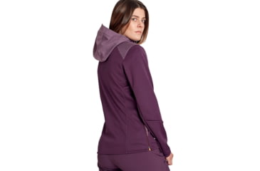Image of Mammut Ultimate VI SO Hooded Jacket - Women's, Blackberry/Blackberry Melange, Large, 1011-01240-6389-115