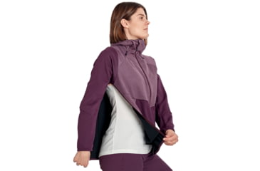 Image of Mammut Ultimate VI SO Hooded Jacket - Women's, Blackberry/Blackberry Melange, Large, 1011-01240-6389-115
