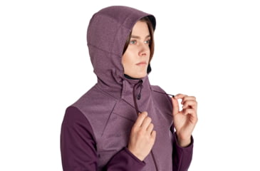 Image of Mammut Ultimate VI SO Hooded Jacket - Women's, Blackberry/Blackberry Melange, Large, 1011-01240-6389-115