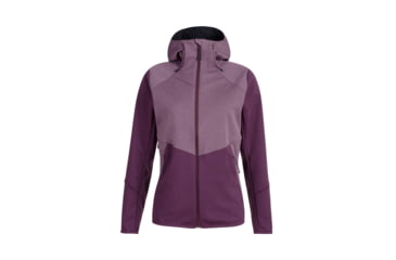 Image of Mammut Ultimate VI SO Hooded Jacket - Women's, Blackberry/Blackberry Melange, Large, 1011-01240-6389-115