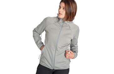 Image of Mammut Ultimate VI SO Hooded Jacket - Womens, Granit/Granit Melange, Medium, 1011-01240-00481-114