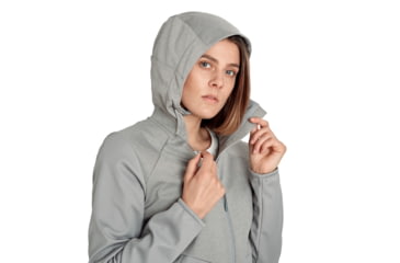 Image of Mammut Ultimate VI SO Hooded Jacket - Womens, Granit/Granit Melange, Medium, 1011-01240-00481-114