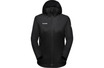 Image of Mammut Ultimate VII SO Hooded Jacket - Womens, Black, Extra Small, 1011-01810-0001-112