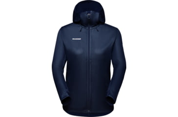 Image of Mammut Ultimate VII SO Hooded Jacket - Womens, Marine, Large, 1011-01810-5118-115